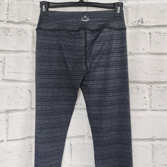 Beyond Yoga Womens Charcoal Space Dye Mid Rise Essential Active Leggings Small - Picture 6 of 11